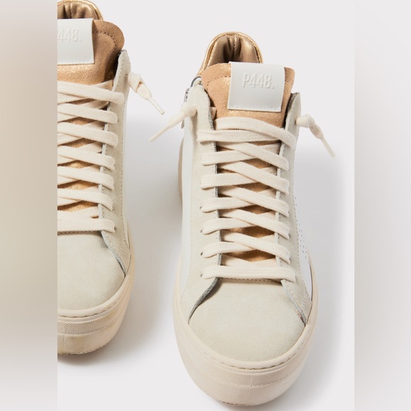 P448 Theamid Hightop Sneaker Color: Millenium/Ivory Size:EU 40 / US 9.5-10 - Picture 8 of 16
